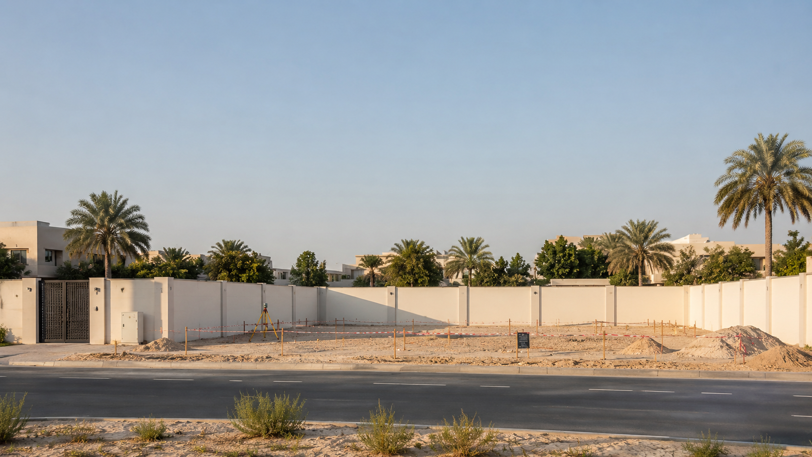 Site preparation Dubai villa