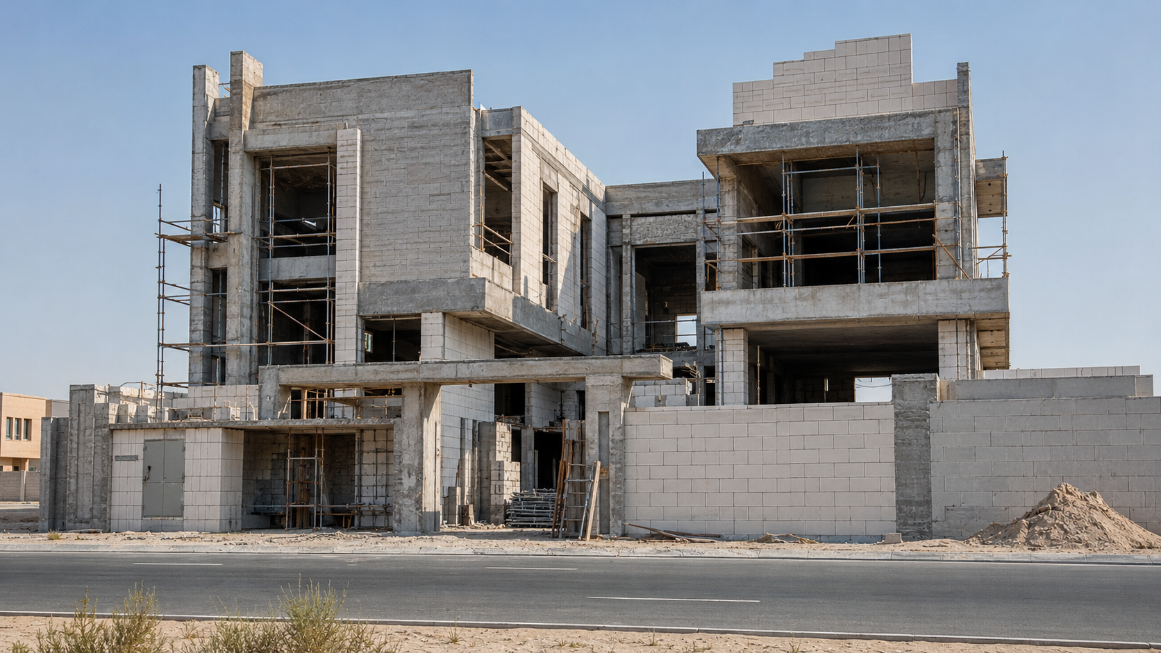 Villa construction frame Dubai